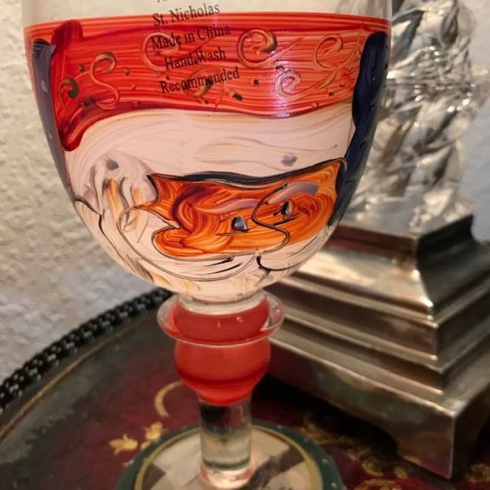 Hand Painted Christmas Glasses